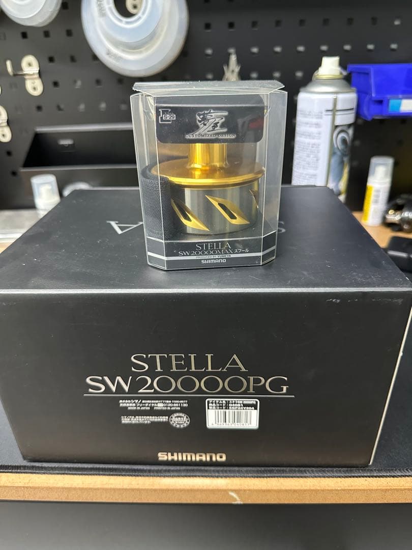 SHIMANO 20ステラSW 20000PG 夢屋20000MAXスプール付