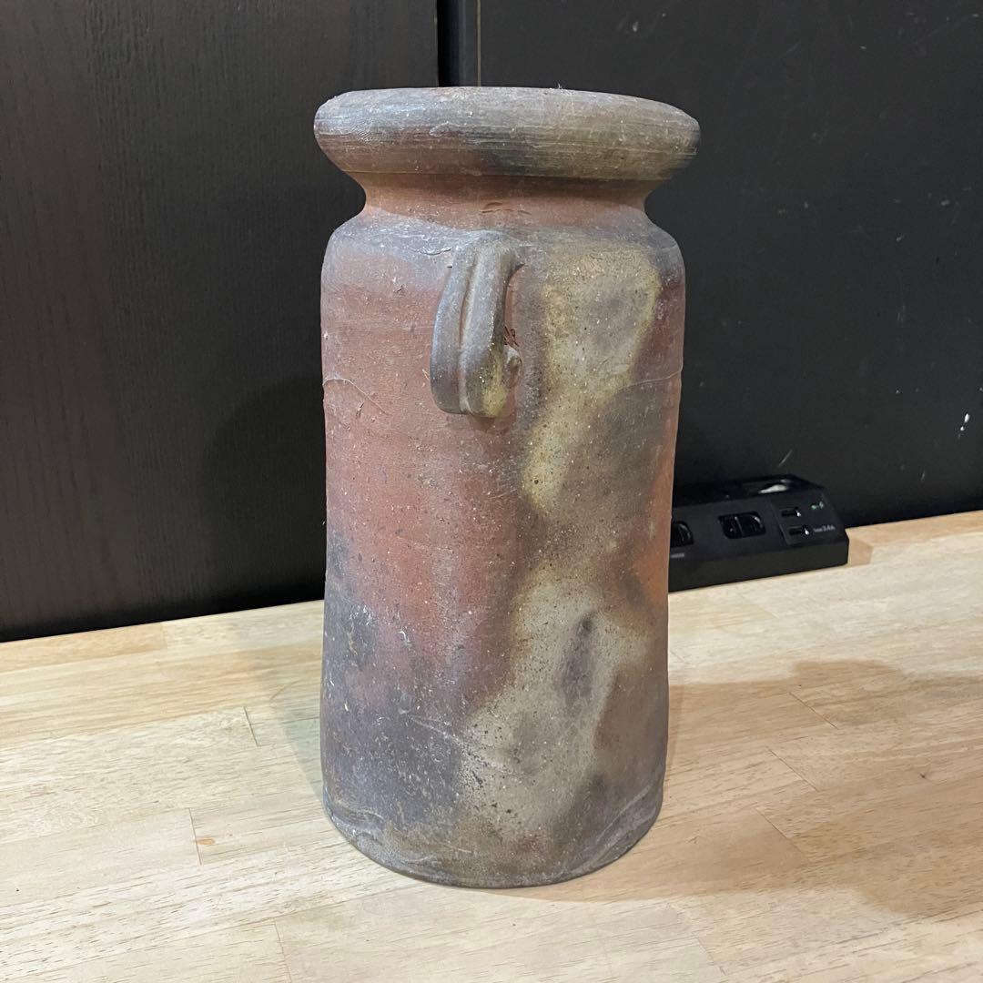 備前焼 耳付花入