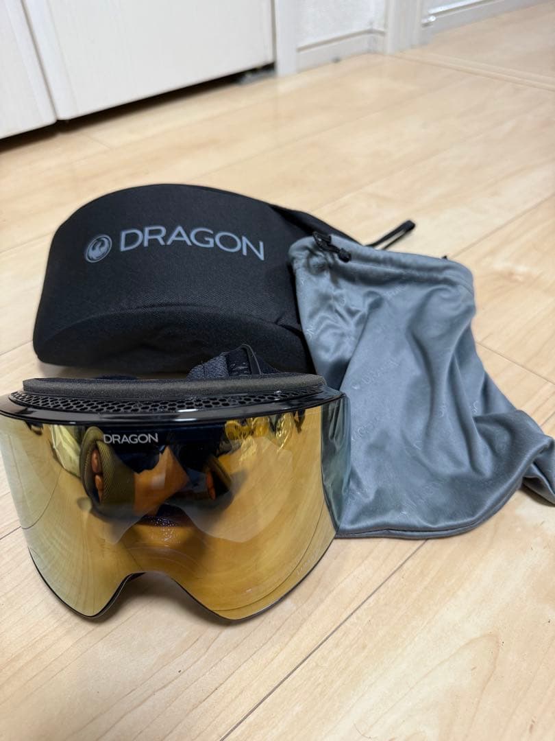 DRAGON PXV ゴールドレンズ　スキー・スノーボード　ゴーグル