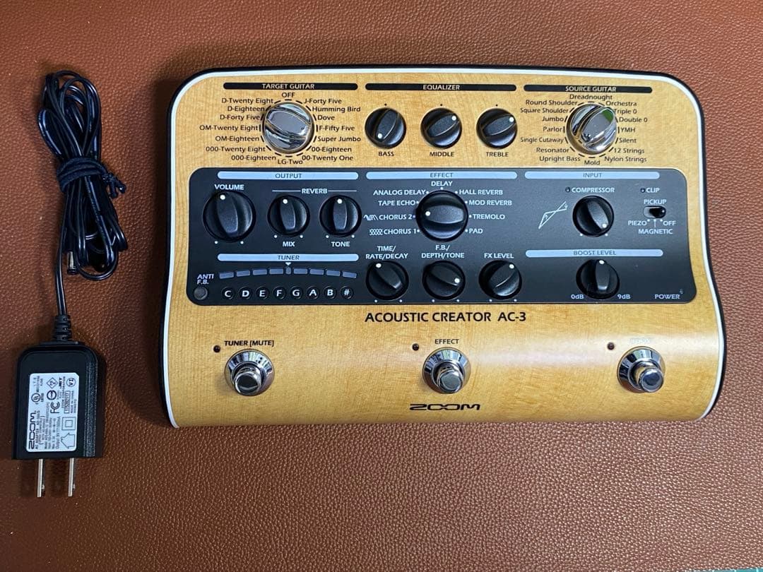 ギター zoom ac-3 acoustic creator