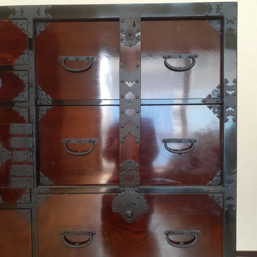 室町期威風堂々 車箪笥❤️