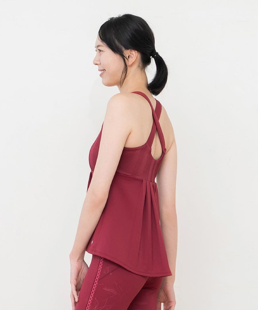 【新品未使用】SUKALAバックフレアタンク　Sサイズ　ローズコッパー