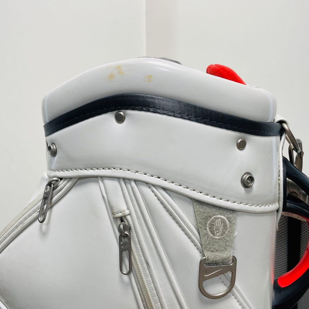 Nike ゴルフキャディバッグ ホワイト/ブラック/レッド