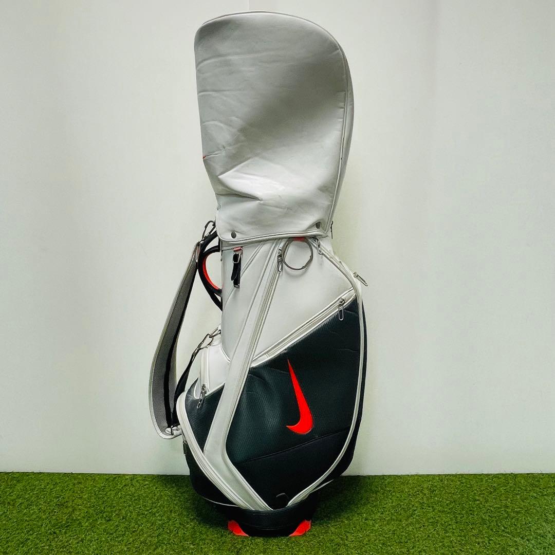 Nike ゴルフキャディバッグ ホワイト/ブラック/レッド