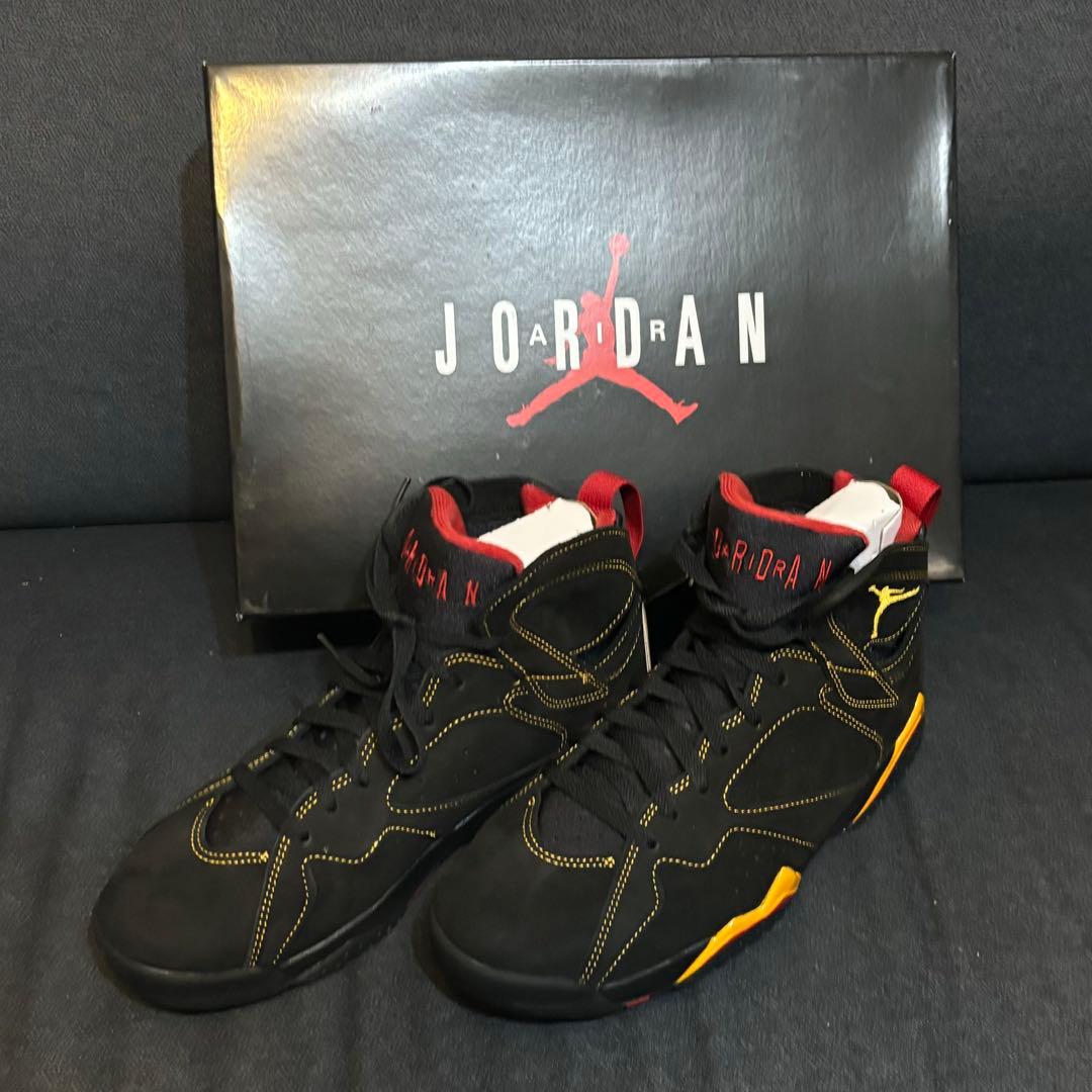 【レア新品】エアジョーダン7レトロ ブラック/レッド/イエロー