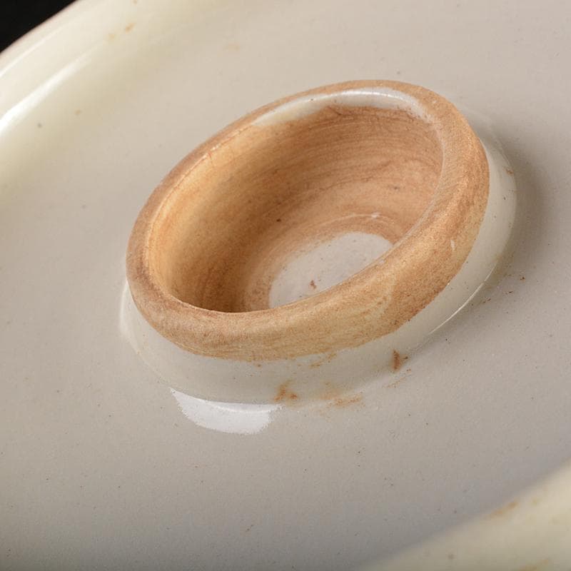 中国　定窯　白磁　杯　杯台　一對　在銘　D　7267E