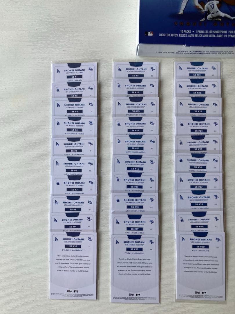 ☆コンプリートセット☆ 大谷翔平選手 50-50達成記念カードTopps全100