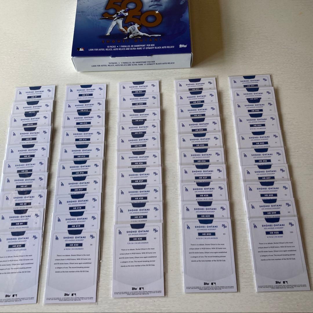 ☆コンプリートセット☆ 大谷翔平選手 50-50達成記念カードTopps全100
