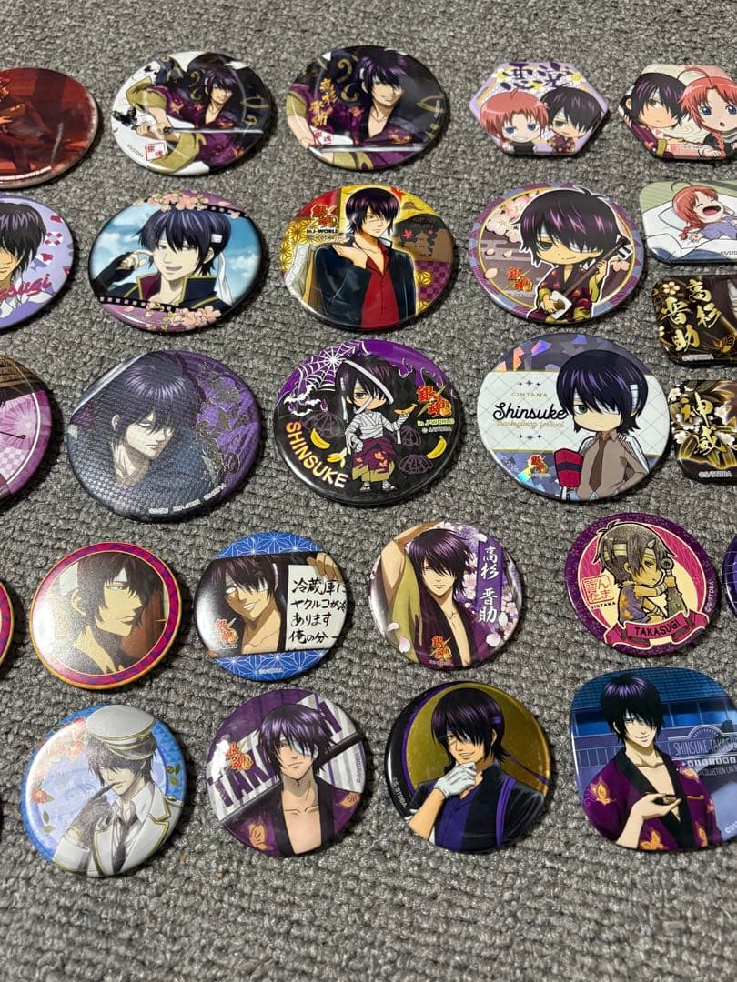 銀魂 高杉晋助 神威 缶バッジ まとめ売り