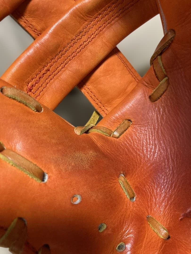 日本製28cm ATOMS アトムズ　硬式内野　AGL-501 オレンジ【美品】