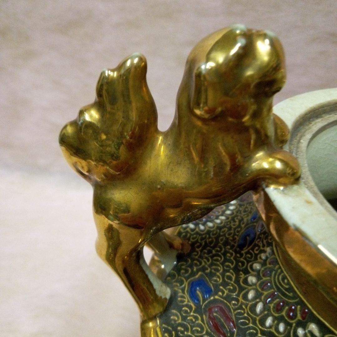 京薩摩　錦光山　香炉　古美術　古道具　骨董