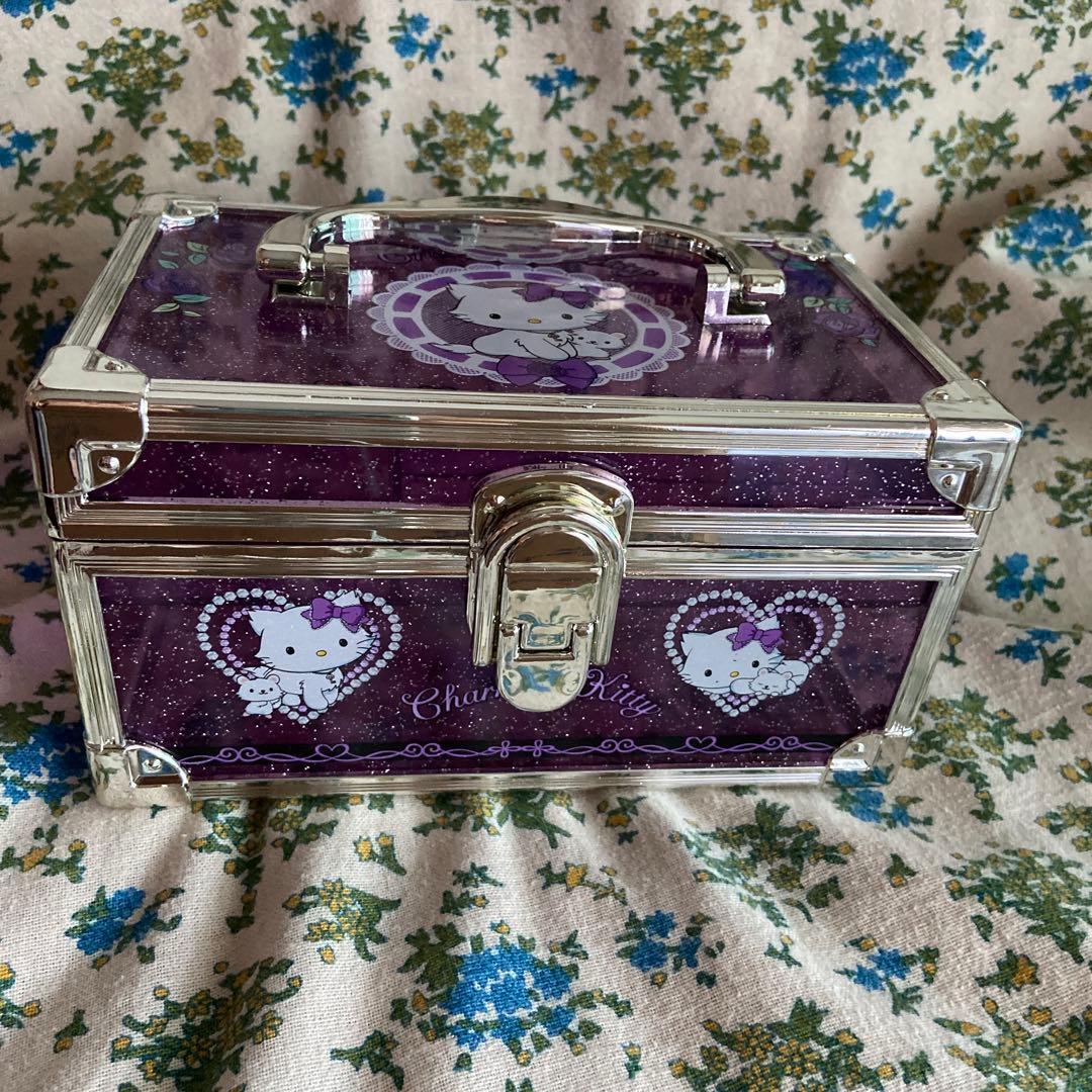 チャーミーキティ♡レトロ　持ち手付き小物入れ　未使用