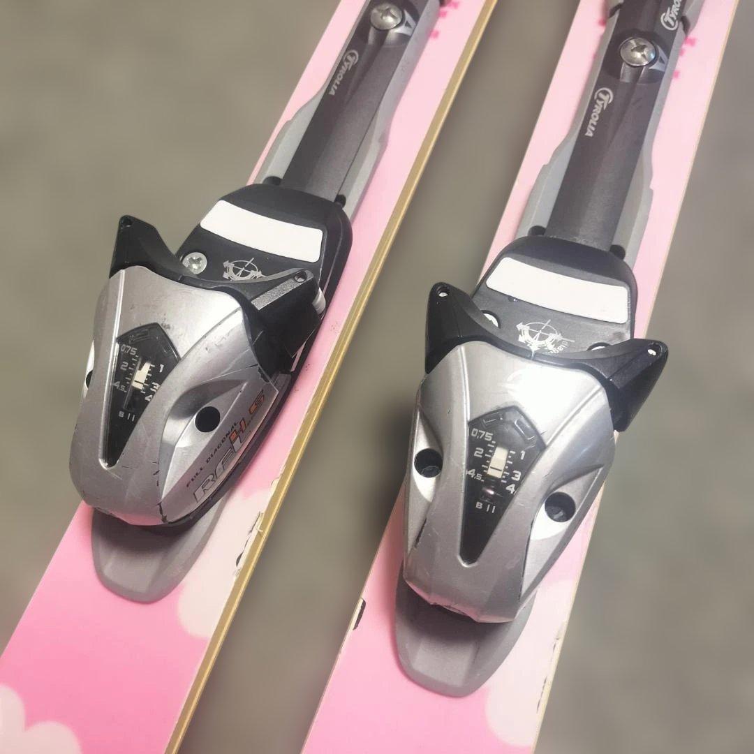 【3点セット】KASTLE ジュニアスキー板 140cm