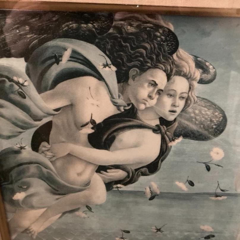 ヴィーナスの誕生　絵画　額付き　複製画　サンドロ・ボッティチェリ　複製画