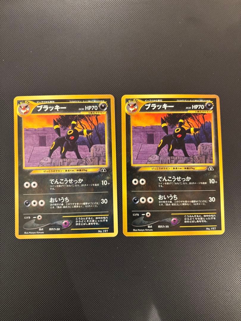 旧裏　美品・準美品　ブラッキー　イーブイ　ピチュー　プレミアムファイル2 neo