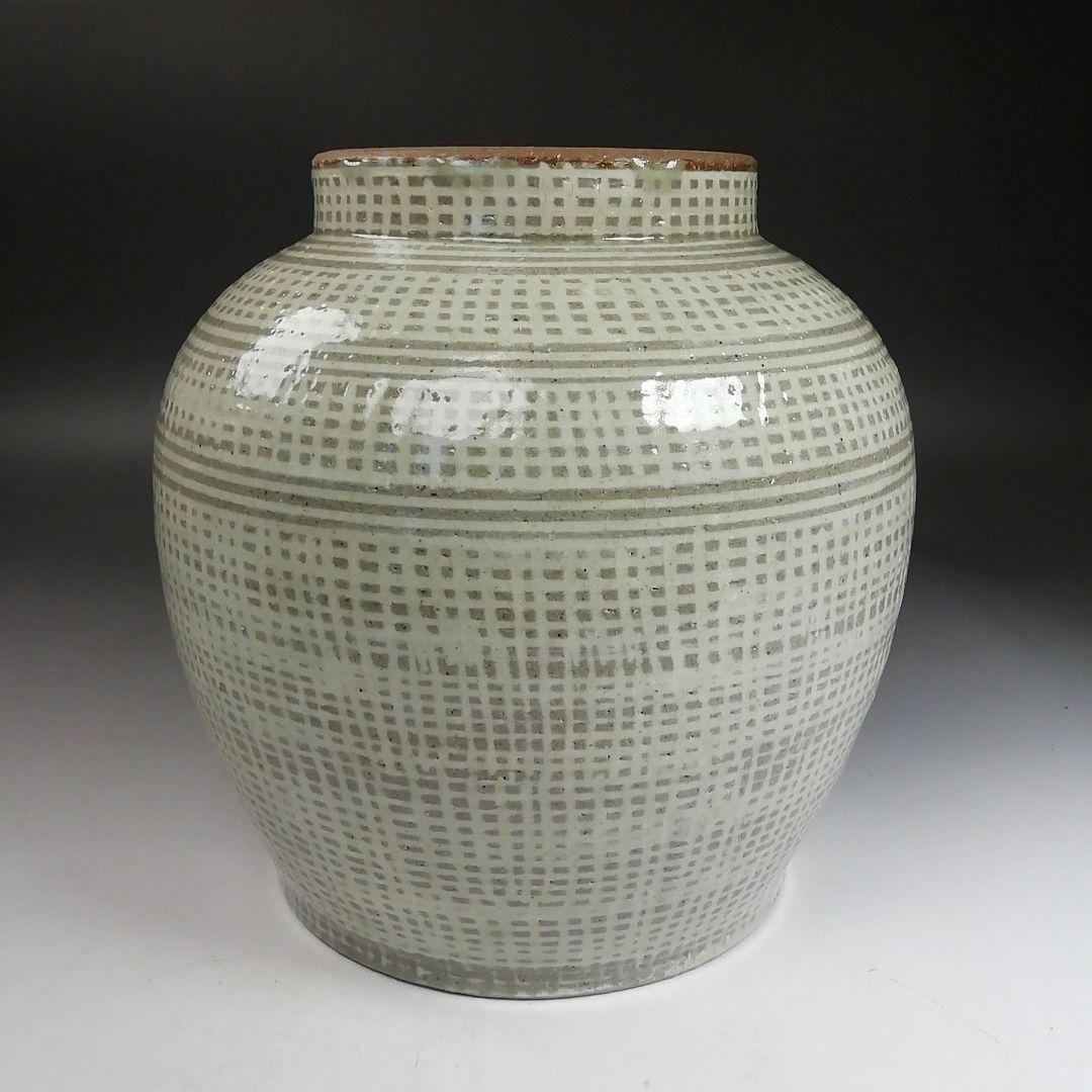 Ｗ１５１　水指　『阿漕焼』『三島芋頭　水指』『福森比路志』　共箱　茶道具