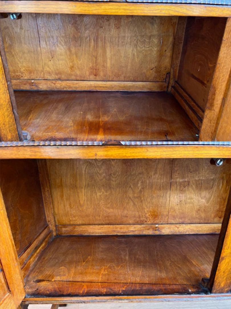 イギリス　アンティーク　キャビネット　ミラーバックサイドボード　ヴィンテージ