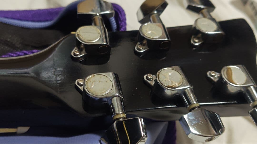 JJ Head ブラックアコースティックギター