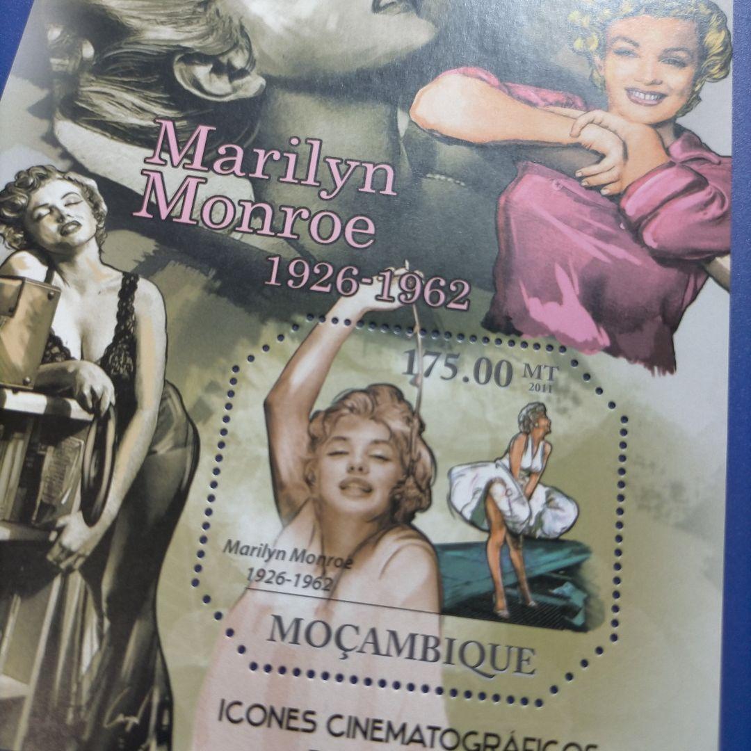 3079 外国切手 世界人気女優 マリリンモンロー 小型シート 2種