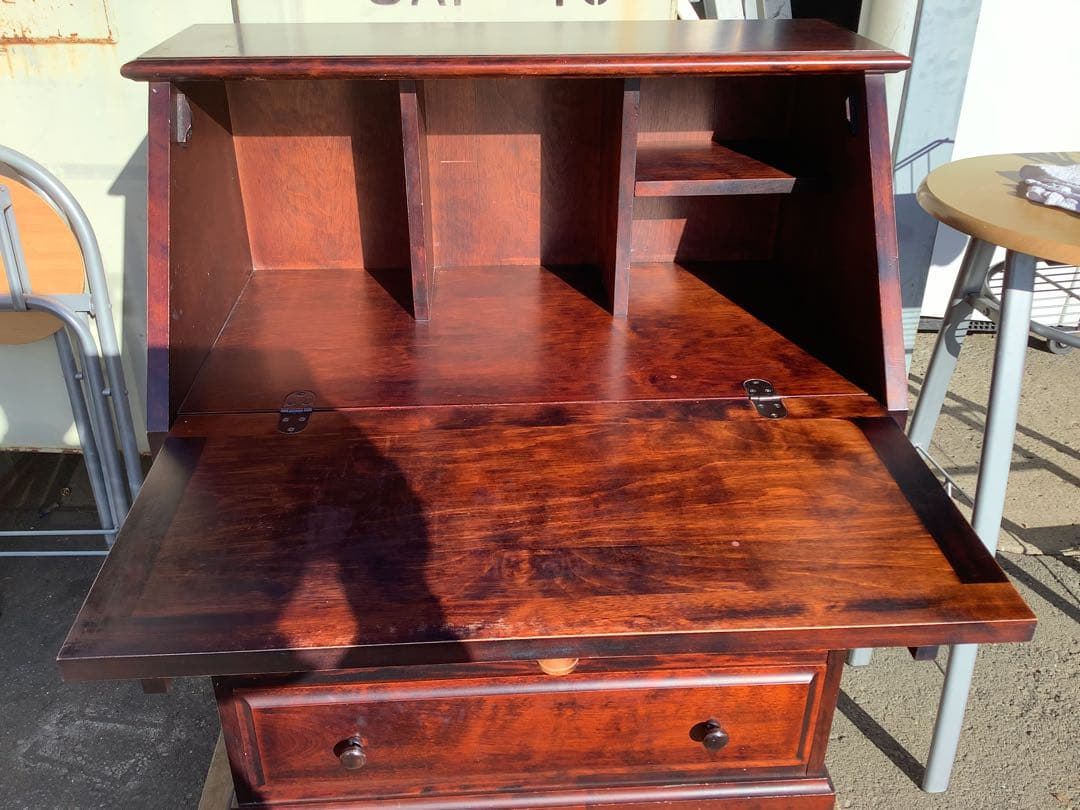 SASA 北海民芸 和光 ライティングビューロー ライティングデスク 樺材