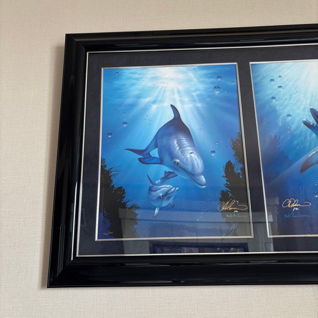 ラッセン　ドルフィン・ラブ・スウィート　絵画　アート