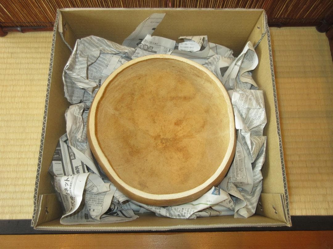 送料込【逢絢亭・新品】茶道具 水屋道具 炭斗 瓢炭斗 内木地 天然もの 紙箱入り