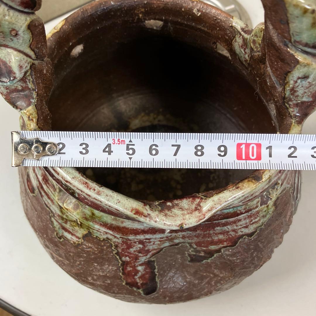 伊賀焼　古伊賀　花瓶　インテリア手芸品