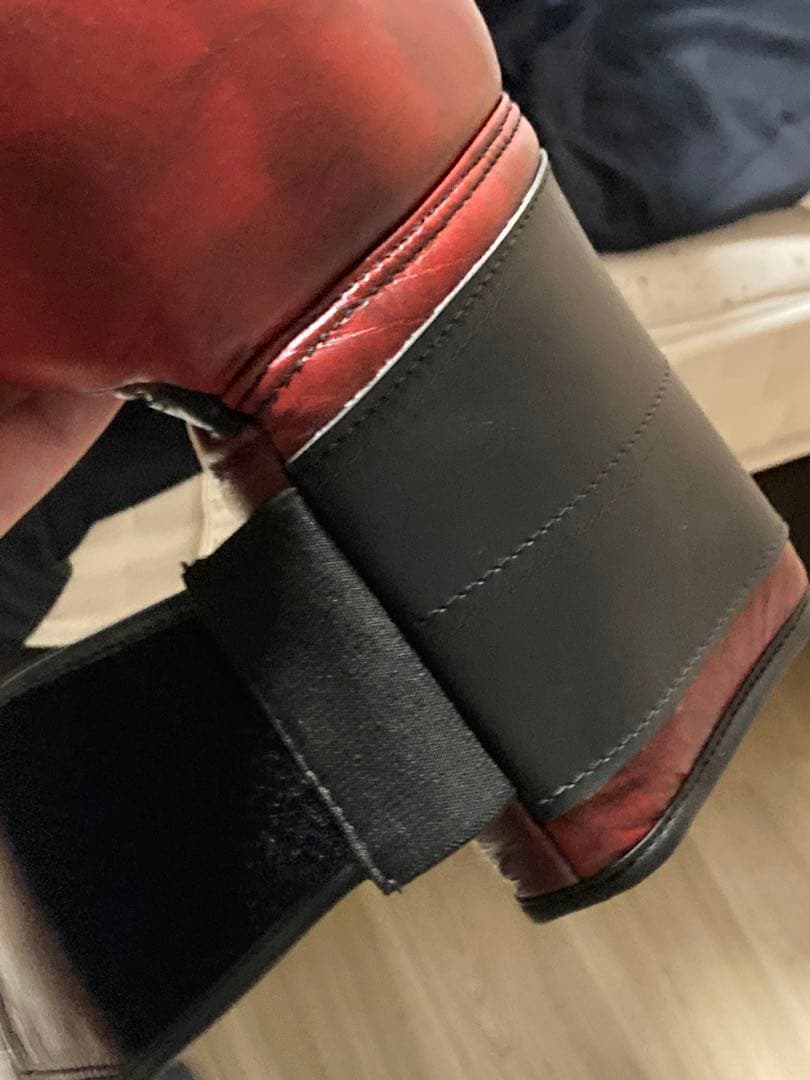 Title BOCXING レッド レザートレーニンググローブ　14オンス