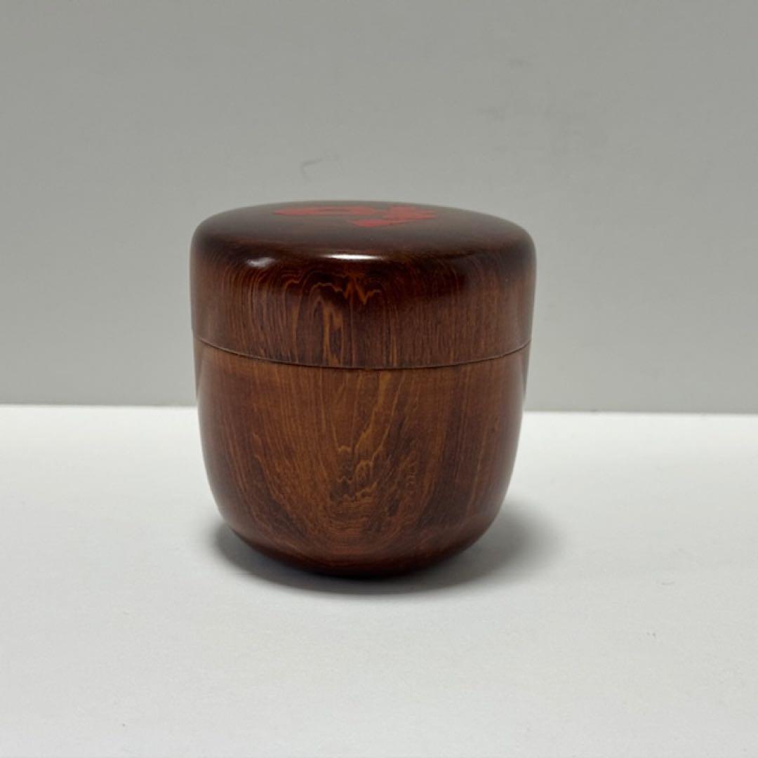 茶道具 薄茶器 和 大棗 ふきうるし 内金箔 中谷光哉 薬師寺 安田暎胤 茶道