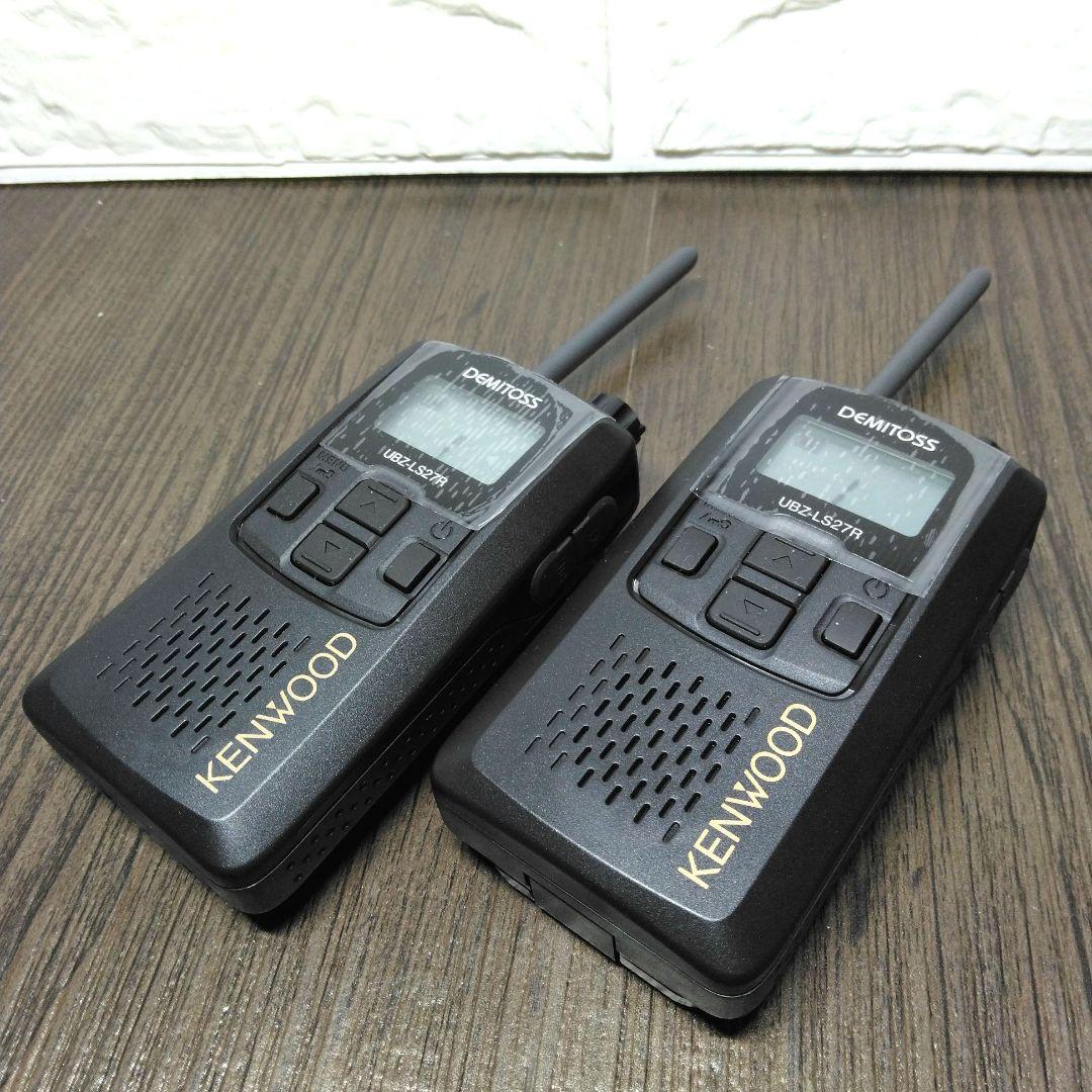 未使用同等★KENWOOD UBZ-LS27R 純正フルセット特小トランシーバー