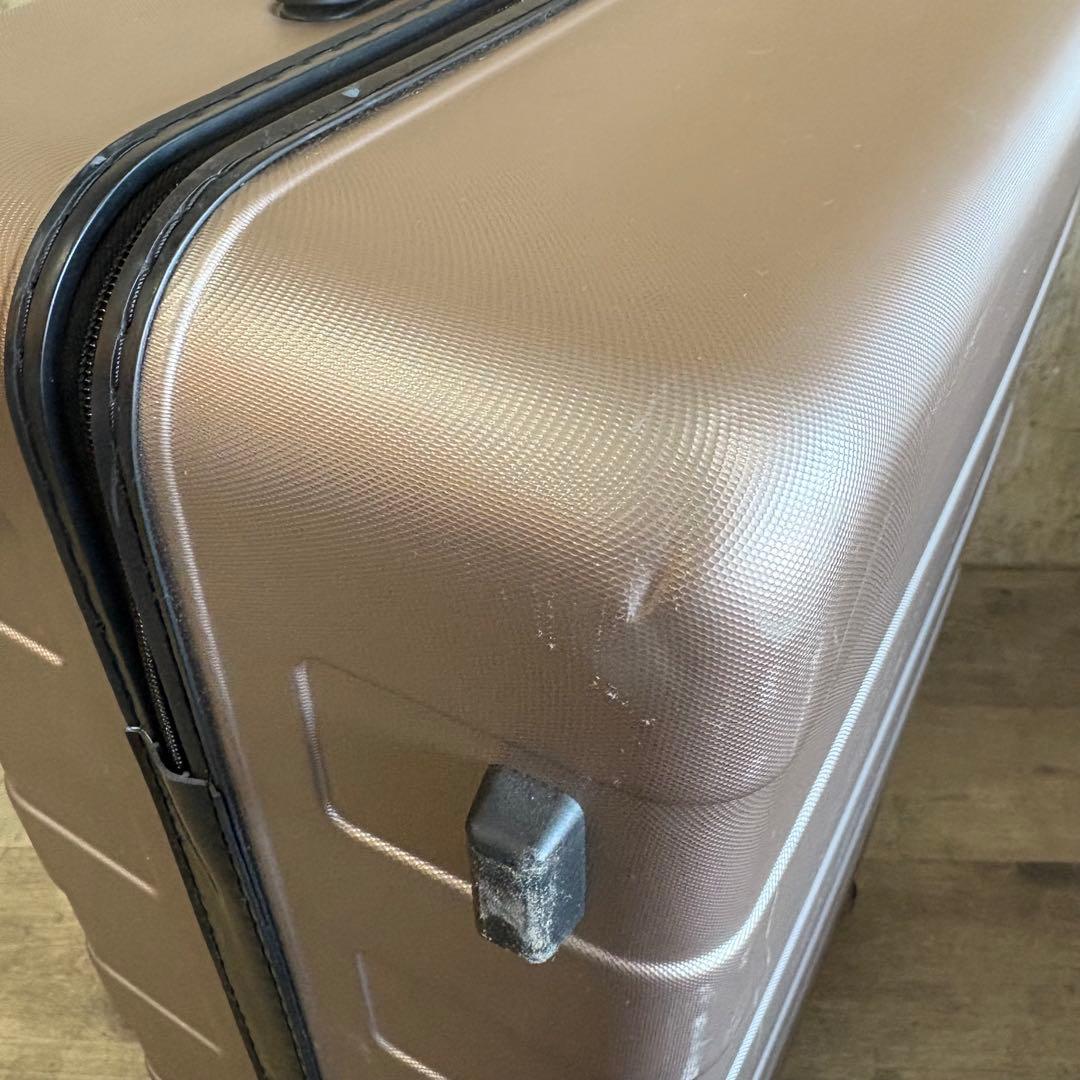 MUJI 無印良品 バーの高さを自由に調節できるストッパー付きキャリー 85L