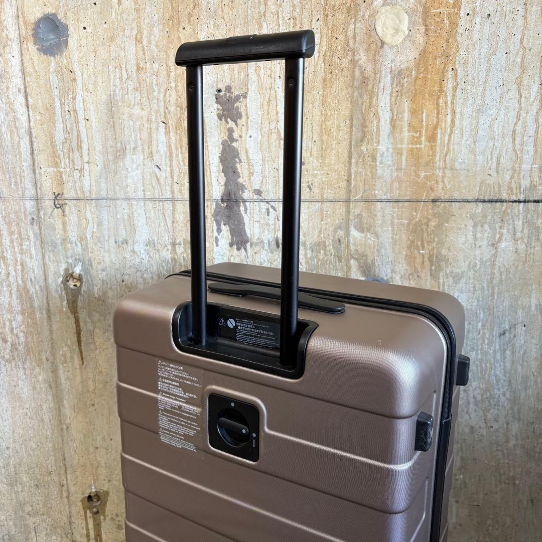 MUJI 無印良品 バーの高さを自由に調節できるストッパー付きキャリー 85L