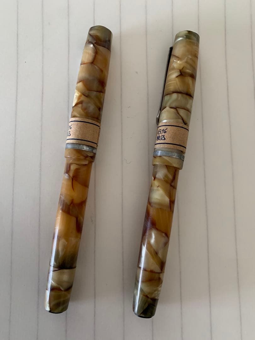 【昭和初】プラチナ万年筆 2本セット／未使用品