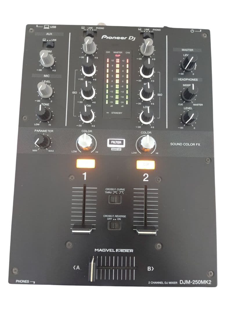 Pioneer DJ DJM-250MK2 2チャンネル DJミキサー　18年製