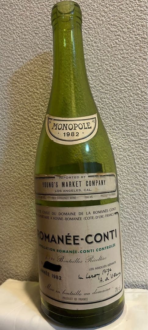 ロマネ・コンティ 1982 750ml 空瓶