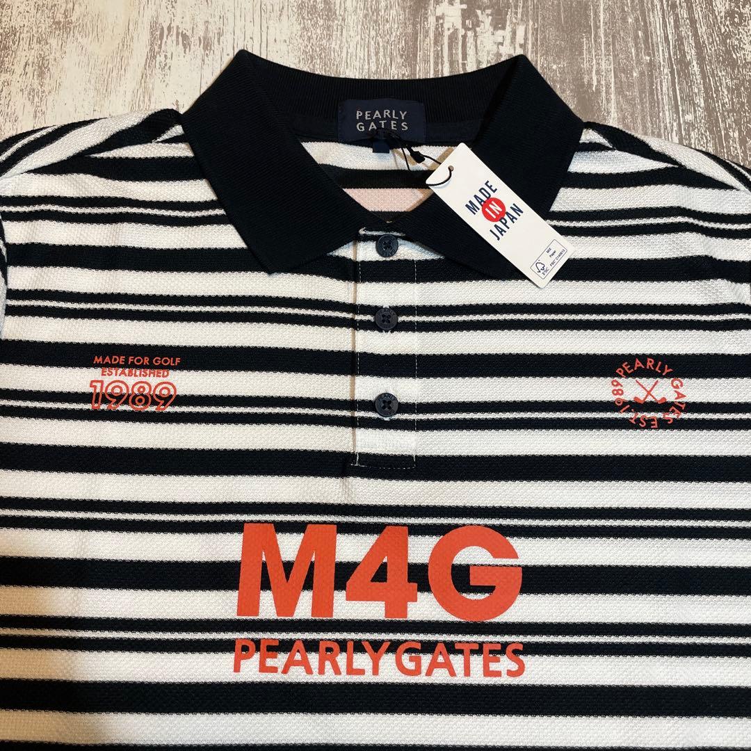 PEARLY GATES ゴルフウェア　ボーダー 半袖ポロシャツ サイズ4