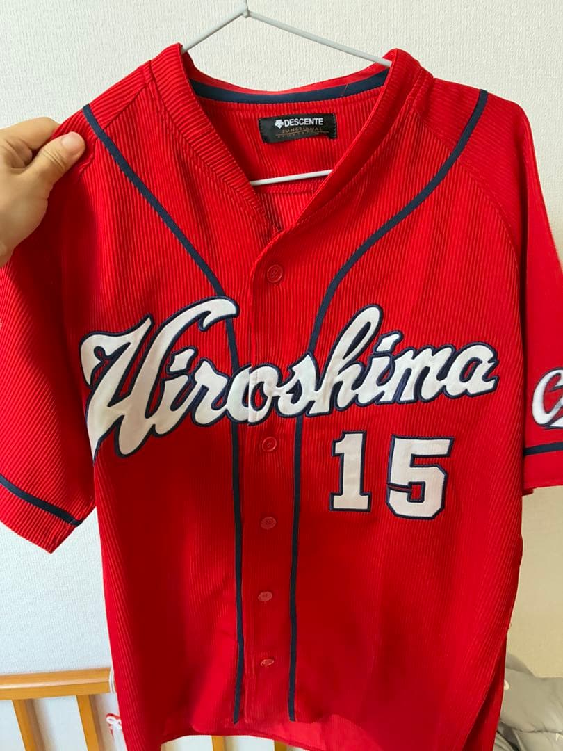 カープ　黒田　ハイクオリティ　ユニフォーム　ビジター　Mサイズ