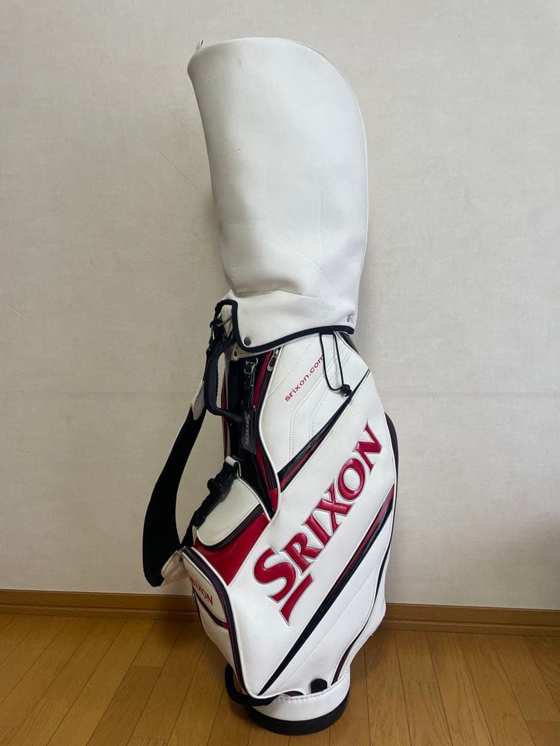 Srixon キャディバッグ　ホワイト/レッド