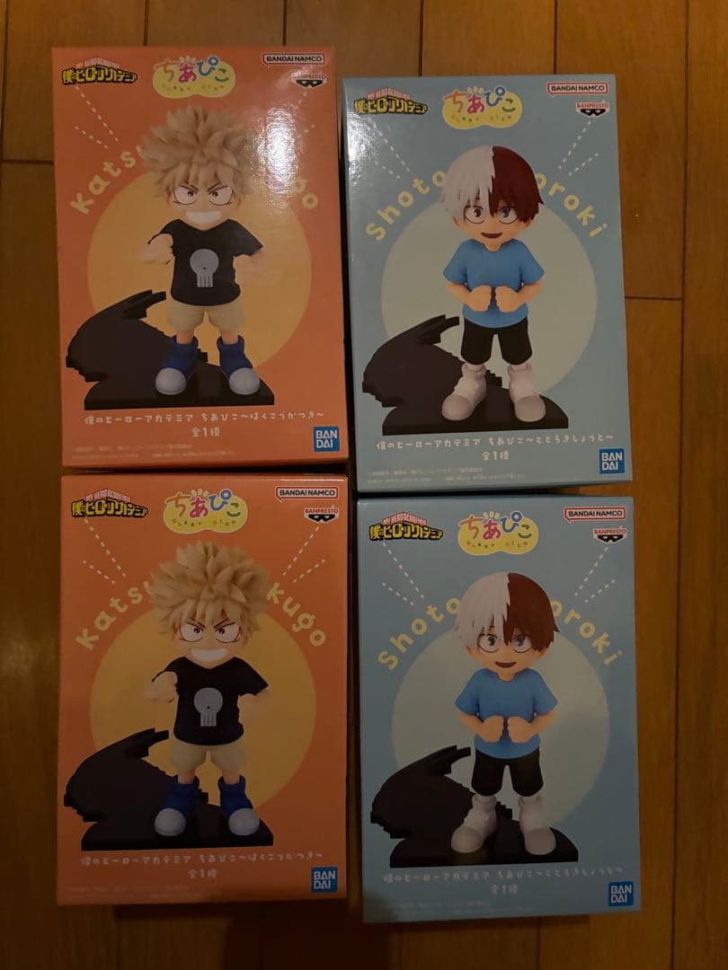 僕のヒーローアカデミア　ちあぴこ　爆豪勝己　轟焦凍　4体セット
