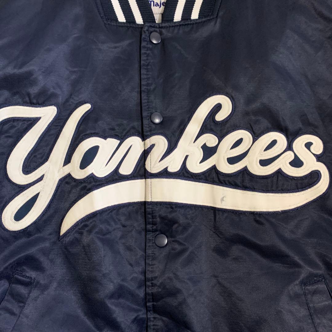 Yankees スタジャン　ナイロン　ヤンキース　サイズL