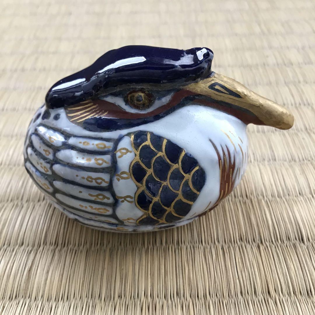 茶道具　香合　川蝉香合　出雲焼　楽山窯　長岡住右衛門(空権)造　共箱　S99KG