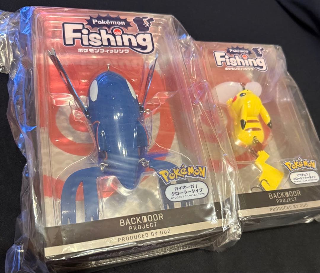 新品未使用DUOポケモンフィッシング カイオーガ ピカチュウ セット