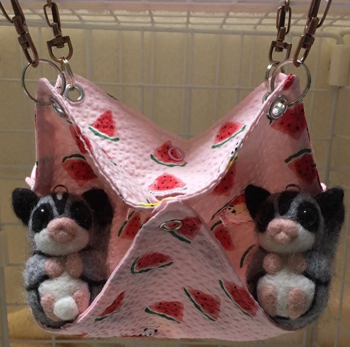 モモンガハウス(パンダスイカ柄)  夏仕様  涼しい夏生地を使用❗️1600円