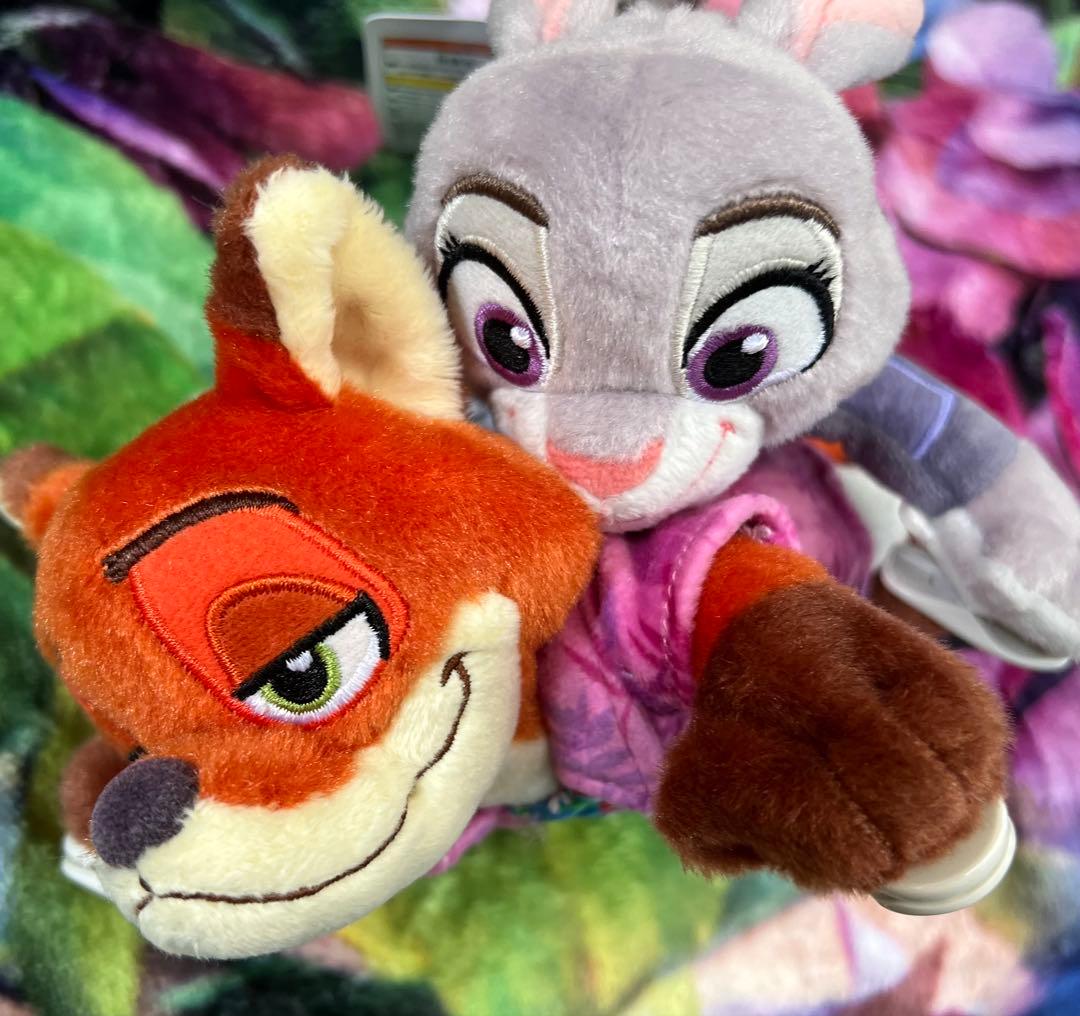 ディズニーリゾート ズートピア2 ニック ジュディ 肩のせぬいぐるみ セット