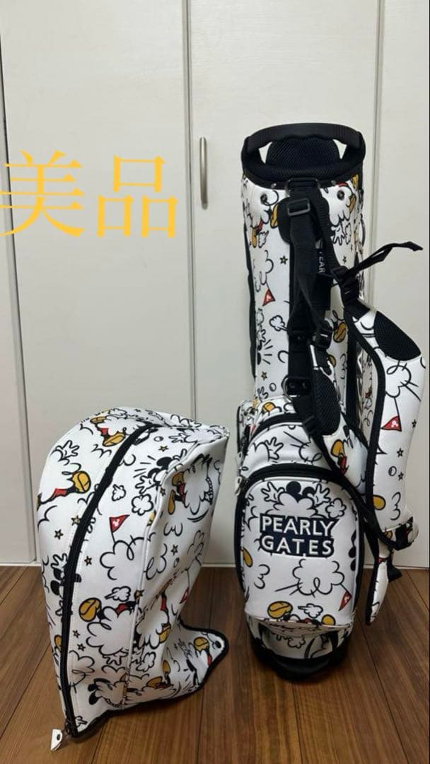 【限定コラボ】PEARLY GATES キャディバッグ　ミッキーコラボ