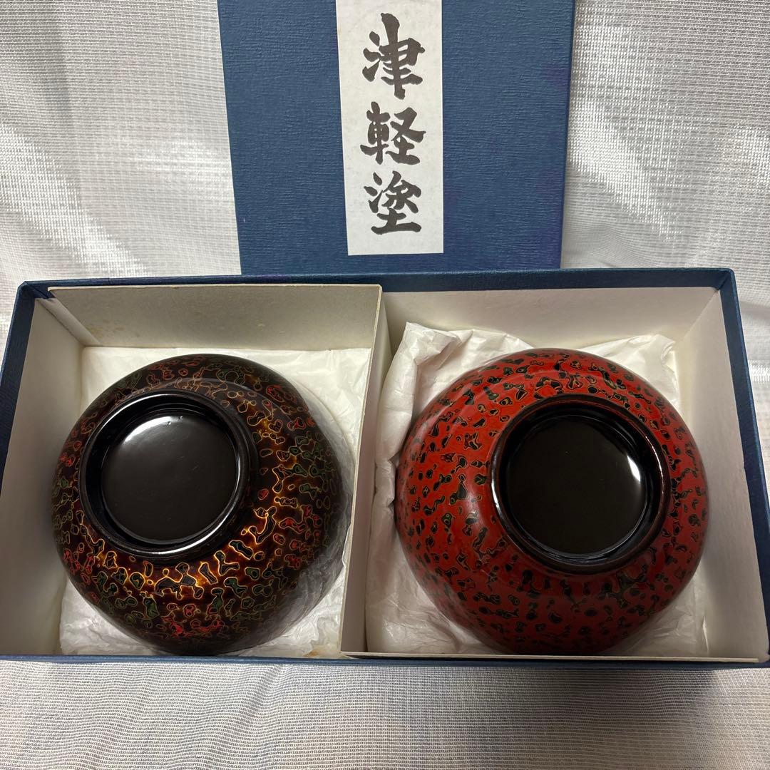 【未使用】津軽塗　夫婦椀　㉝