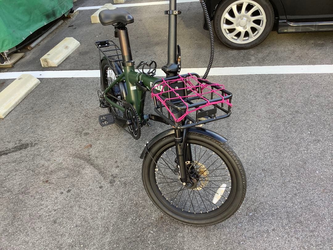 折りたたみ自転車 グリーン Shimanoブレーキ