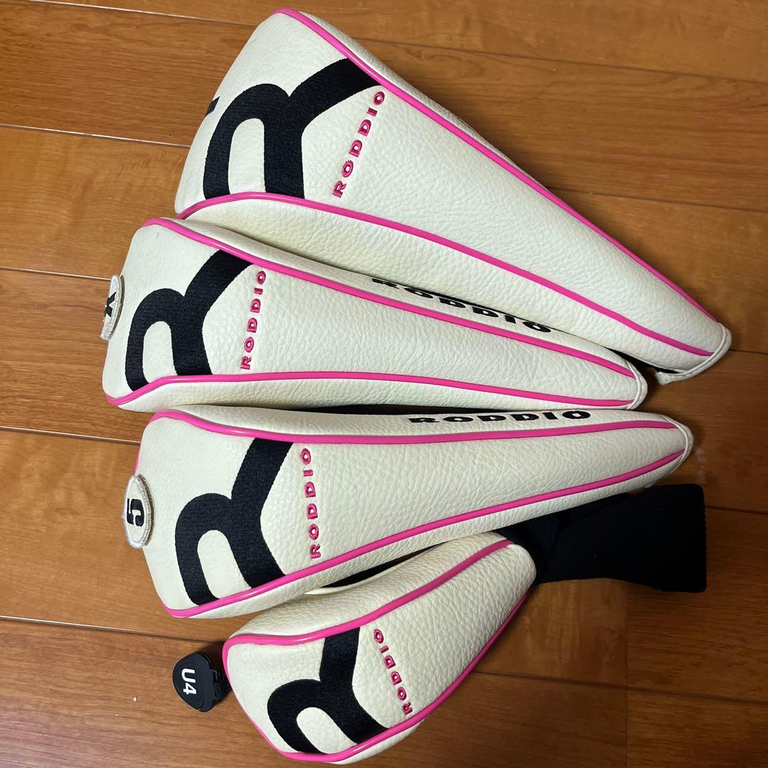 RODDICK キャディバッグ ホワイト/ピンク