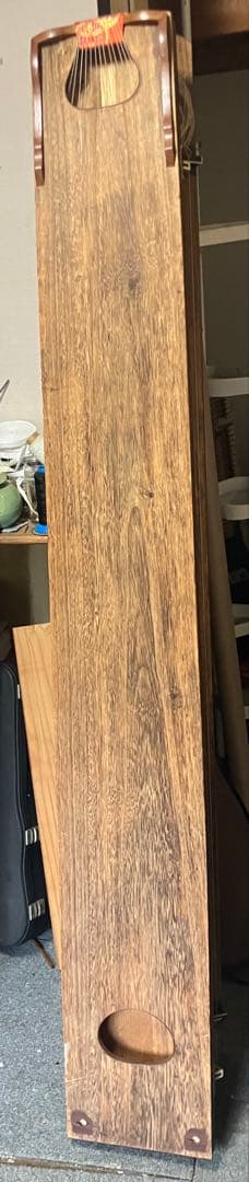 13弦 筝 並甲 すだれ彫り 甲に琴柱の倒れた