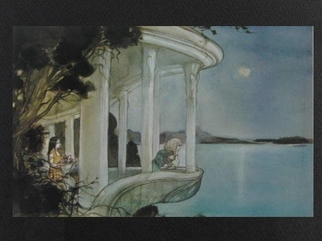 天野喜孝、アムネリス、希少な額装用画集画、新品高級額装付、状態良好